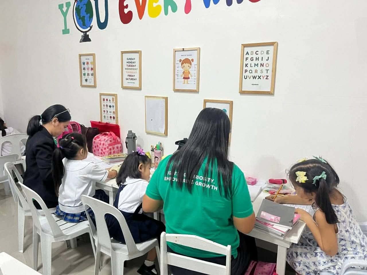 Tutoring session at Embrace Kids Tutorial Center